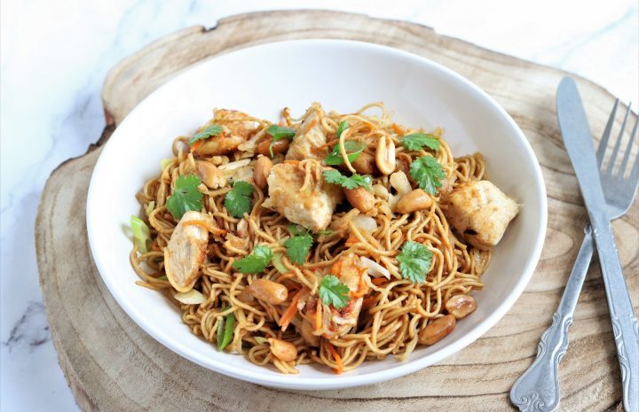 noodles with Thai peanut sauce